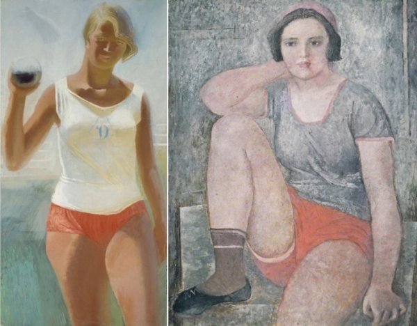 Самохвалов а.н девушка в футболке 1932