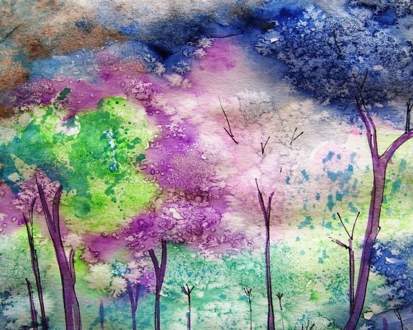 Рисунки гуашью