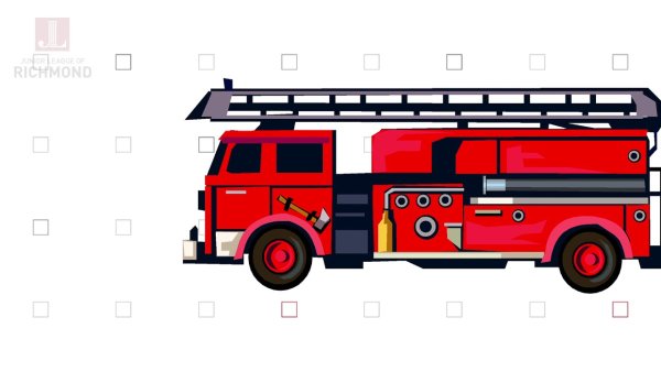 Пожарная машина картина