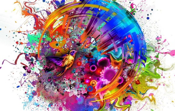 Яркие краски