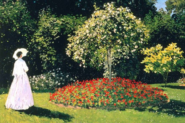 Сад в сент-адресс Клод Моне