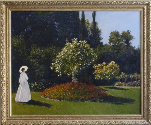 Клод Моне дама в саду 1867