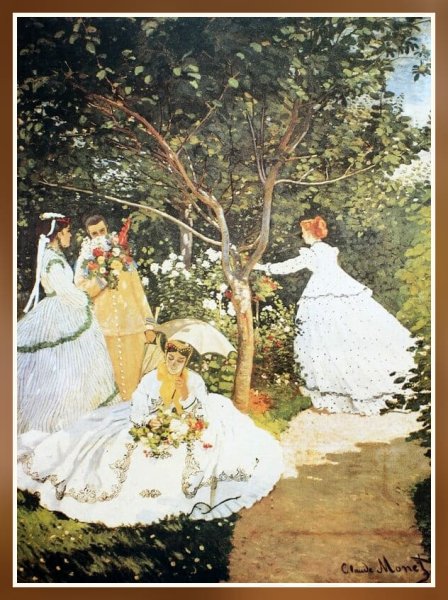 Моне картины барышни