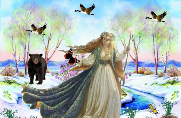 Весенний лес для детей