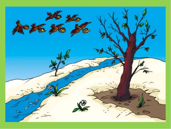 Картина Весна для детей