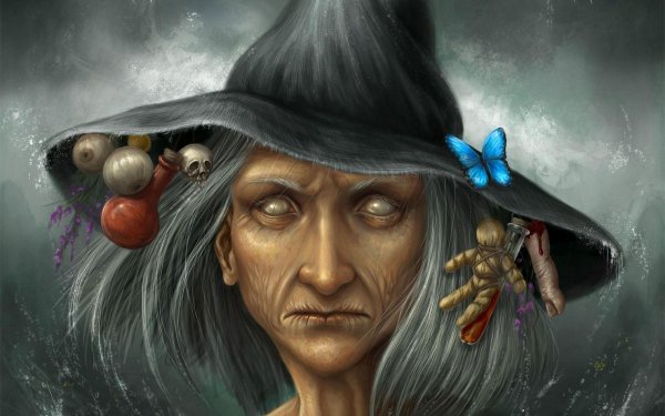 Старая женщина с сигаретой