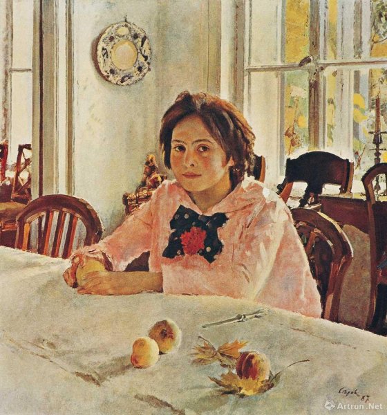 В Серов девочка с персиками 1887