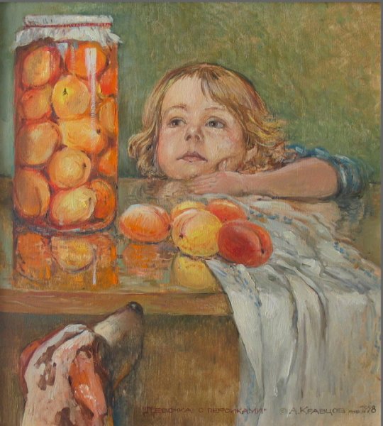 Девочка с персиками Серова