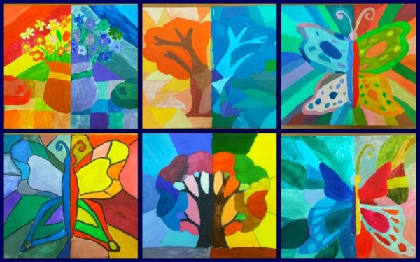 Упражнения по цветоведению