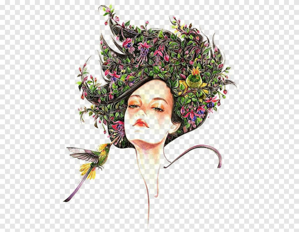 Женщина из цветов