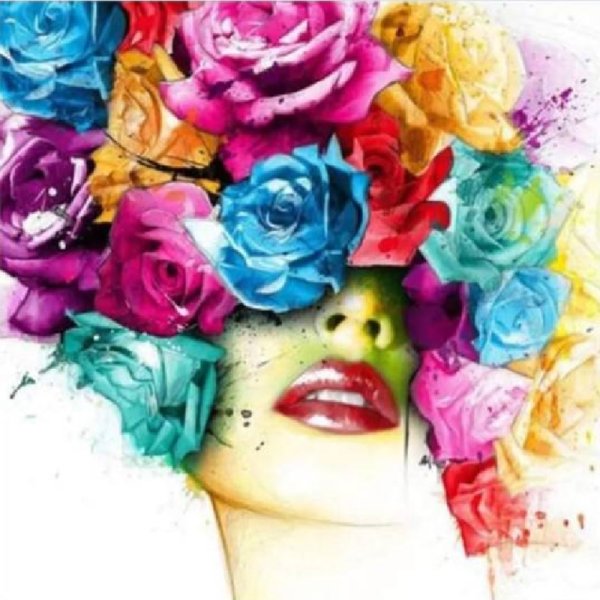 Цветы на голове