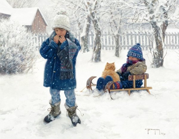 Снежные забавы для детей