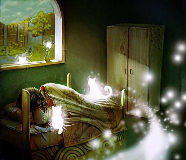 Душевные и уютные иллюстрации ночные