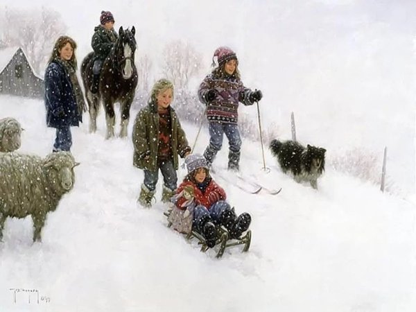 Художник Роберт Дункан Robert Duncan зима