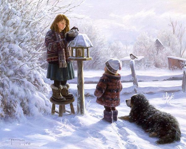 Роберт Дункан живопись зима