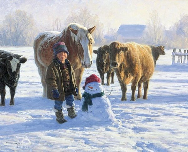 Роберт Дункан живопись зима