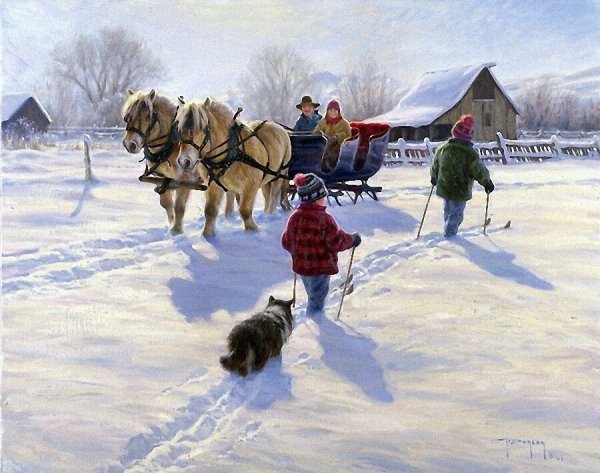 Художник Роберт Дункан Robert Duncan зима