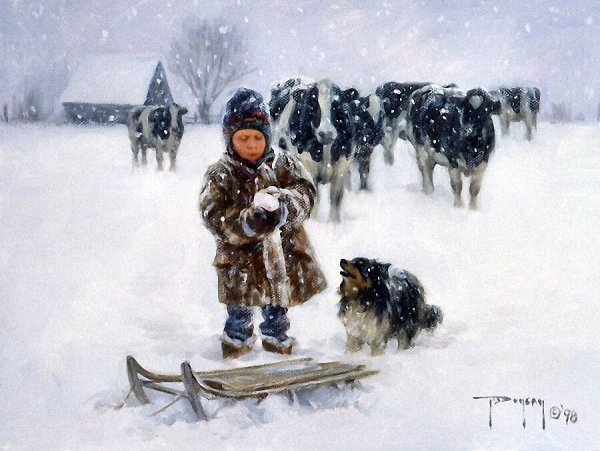 Роберт Дункан живопись зима