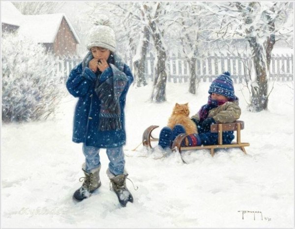 Роберт Дункан картины зима