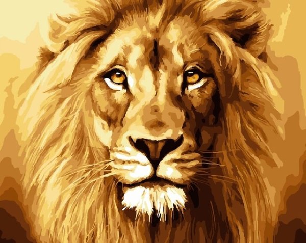 Картина по номерам Лев gx27986