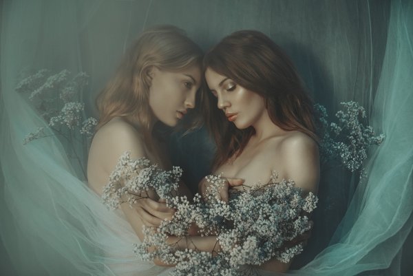 Картина две девушки