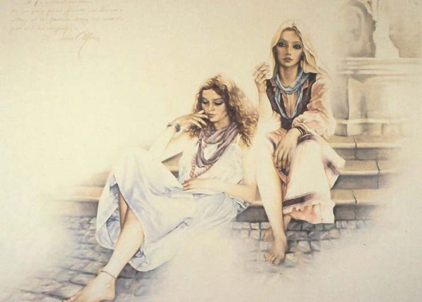 Картина две девушки