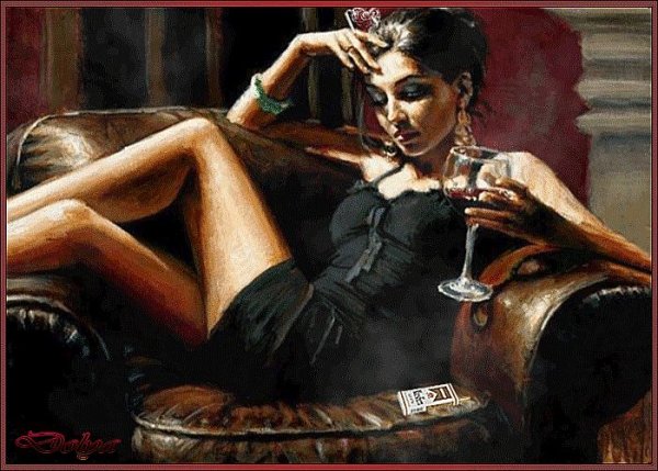 Фабиан Перез картины женщин с зонтом