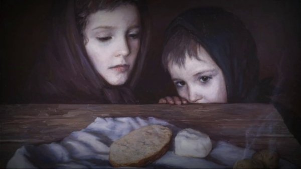 Художник Николай Репин. Блокадный хлеб