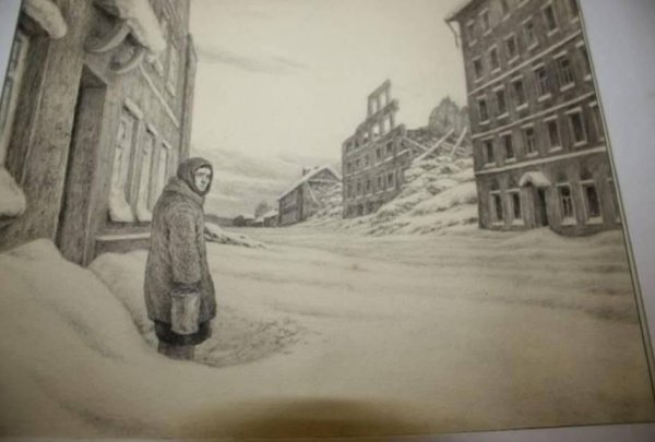 Художник Николай Репин. Блокадный хлеб