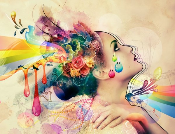 Девушка. Абстракция