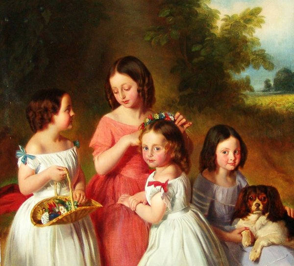 Дитлер Иоганн портрет сестер
