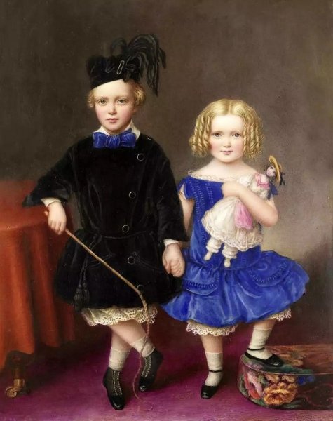 Куклы в живописи 19 века