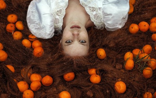 Фотосъемка с мандаринами