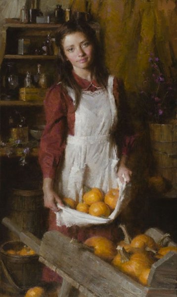 Морган Вейстлинг девочка с апельсинами