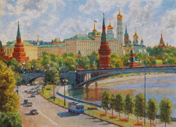Разживин Игорь художник картины Московское лето