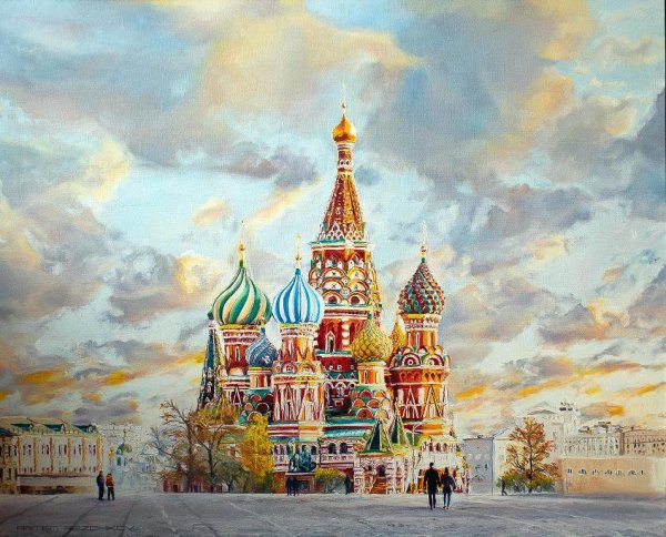 Храм Василия Блаженного Горский художник