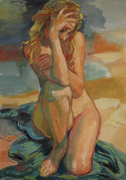 «Натурщица на солнце». Ренуар