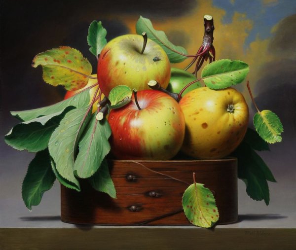 Натюрморты Дмитрий Анненков яблоки