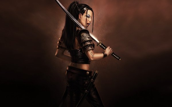Девушки с мечами
