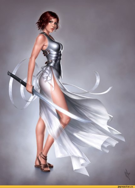 Воинственная девушка