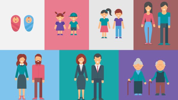 Изображения людей разного пола и возраста