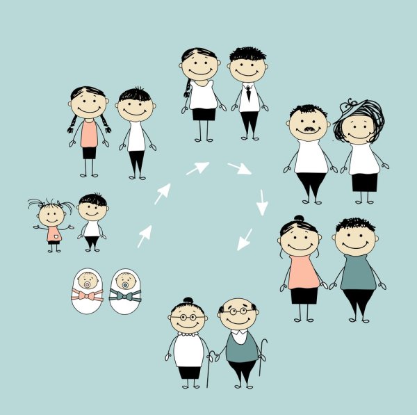 Женщина от рождения до старости