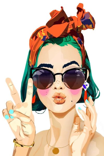 Девушки в стиле арт