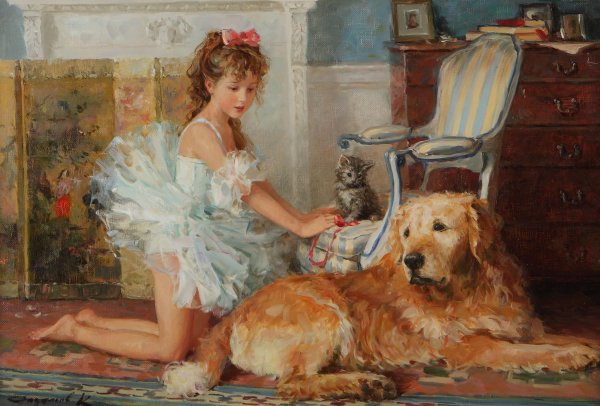 Балерина живопись Konstantin Razumov