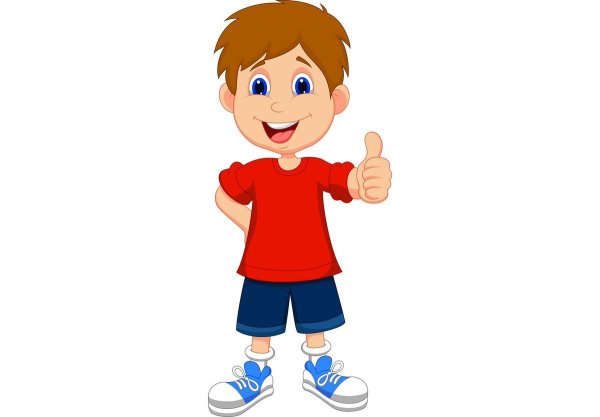 Мультяшный ребенок мальчик