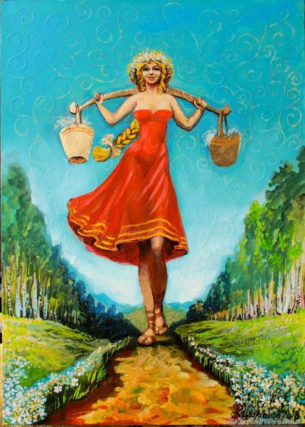 Девушка с коромыслом