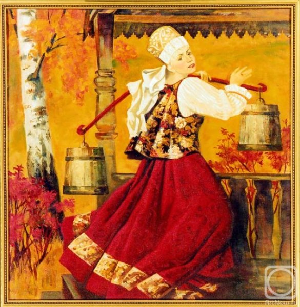 Коромысло в живописи