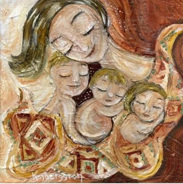 Кэти Берггрен семья с 3 детьми