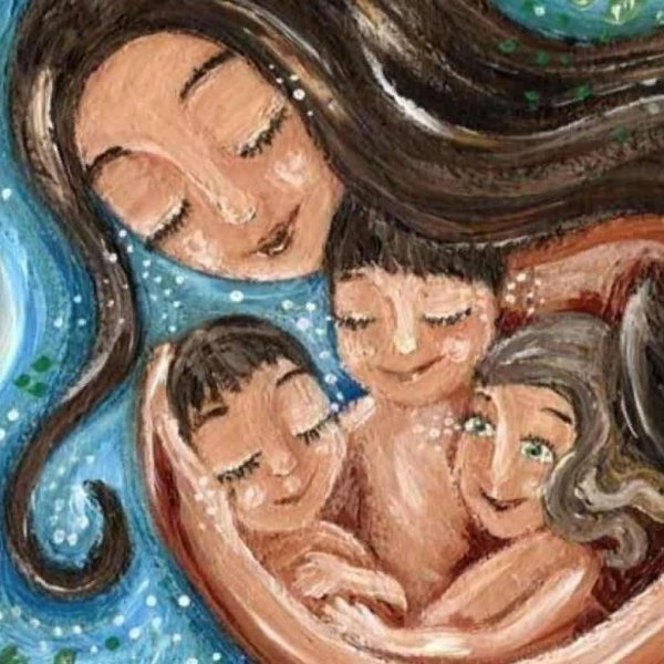 Трое детей картина