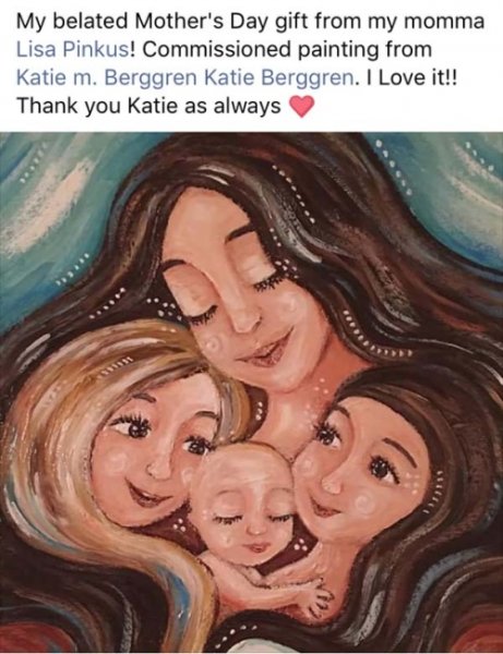 Ким Бергрен картины 3 детей